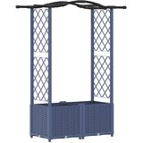 vidaXL Povišeni krevet s mrežom i krovom Siva 125 x 40 x 138 cm PP - Siva 125 x 40 x 138 cm s krovom u obliku lukova (2 bočna mreža) Cijene