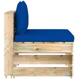  Modularna srednja sofa s jastucima od zeleno impregniranog drva | shoptok.hr