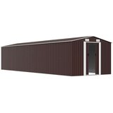  Vrtno spremište smeđe 257 x 779 x 181 cm od pocinčanog čelika | shoptok.hr