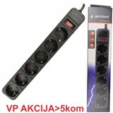Gembird kabl protektor SPG6-B-6 6mesta 1.8m black | Eponuda.com