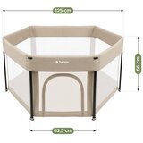  Sklopiva dječja ogradica Cozy 30 bež boje | shoptok.hr