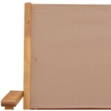  3-dijelni bistro set od tkanine i masivnog drva smeđesivi | Eponuda.com
