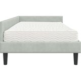  Kutni krevetni okvir s madracem 2 kom. Svjetlosiva 90 x 190 cm | shoptok.hr