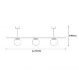 Opviq Luster Abakus 4891, metal, crna | Eponuda.ba