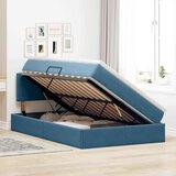  Krevet s od storage s madracem Plava 120 x 190 cm Baršun | shoptok.hr