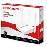 Mercusys MW305R 300Mbps, 3x5dBi fixed omni directional antennas, 4×10/100Mbps LAN ports, IEEE 802.11n, IEEE 802.11g, IEEE 802.11b, 2.4GHz, CE,