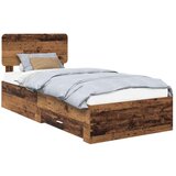  Okvir za krevet Staro drvo 100 x 200 cm Konstruirano drvo | shoptok.hr