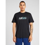 Adidas Tehnička sportska majica neonsko plava / crna / bijela | shoptok.hr
