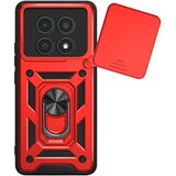 Oem Mayaxess, Ovitek z obročem za Redmi Note 15 4G z drsnim pokrovčkom kamere, Rdeča, (5000275108) | Shoptok.si