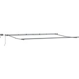 Tenda na ručno uvlačenje s LED smeđa 600 x 300 cm | shoptok.hr