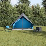  Obiteljski šator s krovom Plava i siva 220 x 220 x 184 cm | shoptok.hr