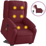 Maison Chic Električni masažni naslanjač - Relax naslanjač s funkcijo vstajanja vinsko rdeč, (22062126) | Shoptok.si