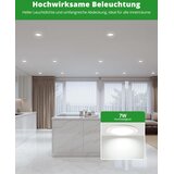 HOMEOW 12x LED vgradna stropna svetilka 7W 6000K IP44 | Shoptok.si