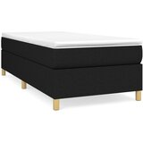 Maison Chic Box spring postelja - Vzmetna postelja z vzmetnico črna 80x200 cm blago SL12686, (21884371) Cene