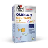 Doppelherz System Omega-3 Family, gel-tablete z okusom limone
