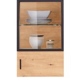 Mömax Viseča Vitrina Tonale, Barva Hrasta, Temno Siva | Shoptok.si