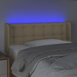  LED uzglavlje krem 93x16x78/88 cm od tkanine | shoptok.hr