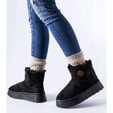 Gemre Black insulated snow boots with a button Ronco | Shoptok.si