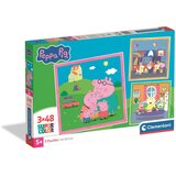 Clementoni Pujsa Peppa 3 x 48 kosov Super Color sestavljanka - Cene