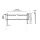 Stell fiksni zidni nosač 43" - 90" SHO 7210 | shoptok.hr