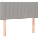 Maison Chic posteljno vzglavje - vzglavna omarica - nočna omarica svetlo sivo 80x5x78/88 cm blago, (21707362) Cene