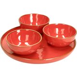 Rose & Tulipani Concerto - servirni set (1 krožnik + 3 skodelice) Cene