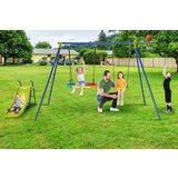  Gugalnica 4 v 1 za otroke od 3 do 12 let. Robustna kovinska igrala s toboganom | Shoptok.si