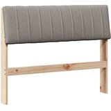  Tapecirani uzglavlje Sivo-smeđa 100 cm Čvrsto borovo drvo | shoptok.hr