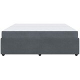  Krevetna konstrukcija Tamno siva 200 x 200 cm tkanina | shoptok.hr