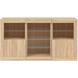 vidaXL Komoda s LED svjetlima boja hrasta sonome 123x37x67 cm | shoptok.hr