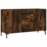  Komoda boja dimljenog hrasta 100 x 36 x 60 cm konstruirano drvo | Eponuda.com