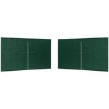  Zid šatora za zabavu 2 pcs Zelena 400 x 195 cm PE i čelik | shoptok.hr