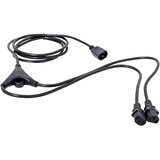 Hawa IEC Y-kabel [ IEC-vtič C14 - IEC-vtičnica C13] črne barve 2.35 m 1008272, (20422010) | Shoptok.si