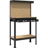  Radne klupe s ladicama Crna 81 x 41 x 145 cm Konstruirano drvo | shoptok.hr