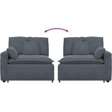  Modularni kauč s naslonom za ruke i jastucima tamno sivi 100 cm | shoptok.hr