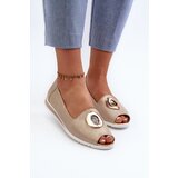 Boto Women's pumps with eco leather ornament in gold Biolita | shoptok.hr