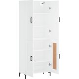  Visoka komoda bijela 69,5x34x180 cm konstruirano drvo | shoptok.hr