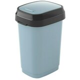 Kis Kanta za otpad Dual Swing (10 l, Sivo-antracit, Ovalno, Plastika) | shoptok.hr