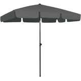 Suncobran za plažu antracit 200 x 125 cm