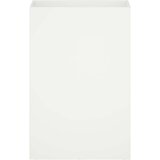  Vrtna saksija 2 kom. Bijela 40 x 30 x 75 cm Čelična vrata | shoptok.hr