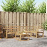  Set vanjskih sofa 6 kom. Bijela Čvrsto drvo akacije | shoptok.hr