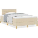  Postelja z Box Springom z Ležiščem Kremna 120x200 cm Tkanina, (22081017) | Shoptok.si