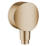 Hansgrohe FixFit Round Brushed Bronze priključak za crevo ručnog tuša sa nepovratnim ventilom i sintetičkim priključnim uglom 26453140 | ePonuda.com