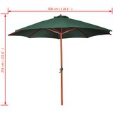  Suncobran zeleni 258 cm | shoptok.hr