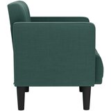 SOFA s naslonima za ruke tamnozelena 53 cm tkanina | Shoptok.si