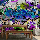  Foto tapeta - Graffiti: violet theme 300x210 Vodootporna | shoptok.hr