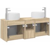  Set ormarića za kupaonicu 3 kom. Hrast sonoma Smeđa 49,5 x 44,5 x 66 cm | Shoptok.si