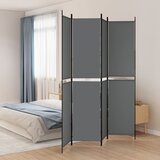 vidaXL Sobna pregrada s 4 panela antracit 200 x 220 cm od tkanine Cijene