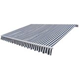vidaXL Ročno zložljiva tenda 300 cm modro/bela Cene