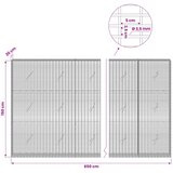  Gabion s žicom debljine 3,5 mm i mrežom 5x2,5 cm 650x20x150 cm | shoptok.hr